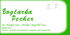 boglarka pecher business card
